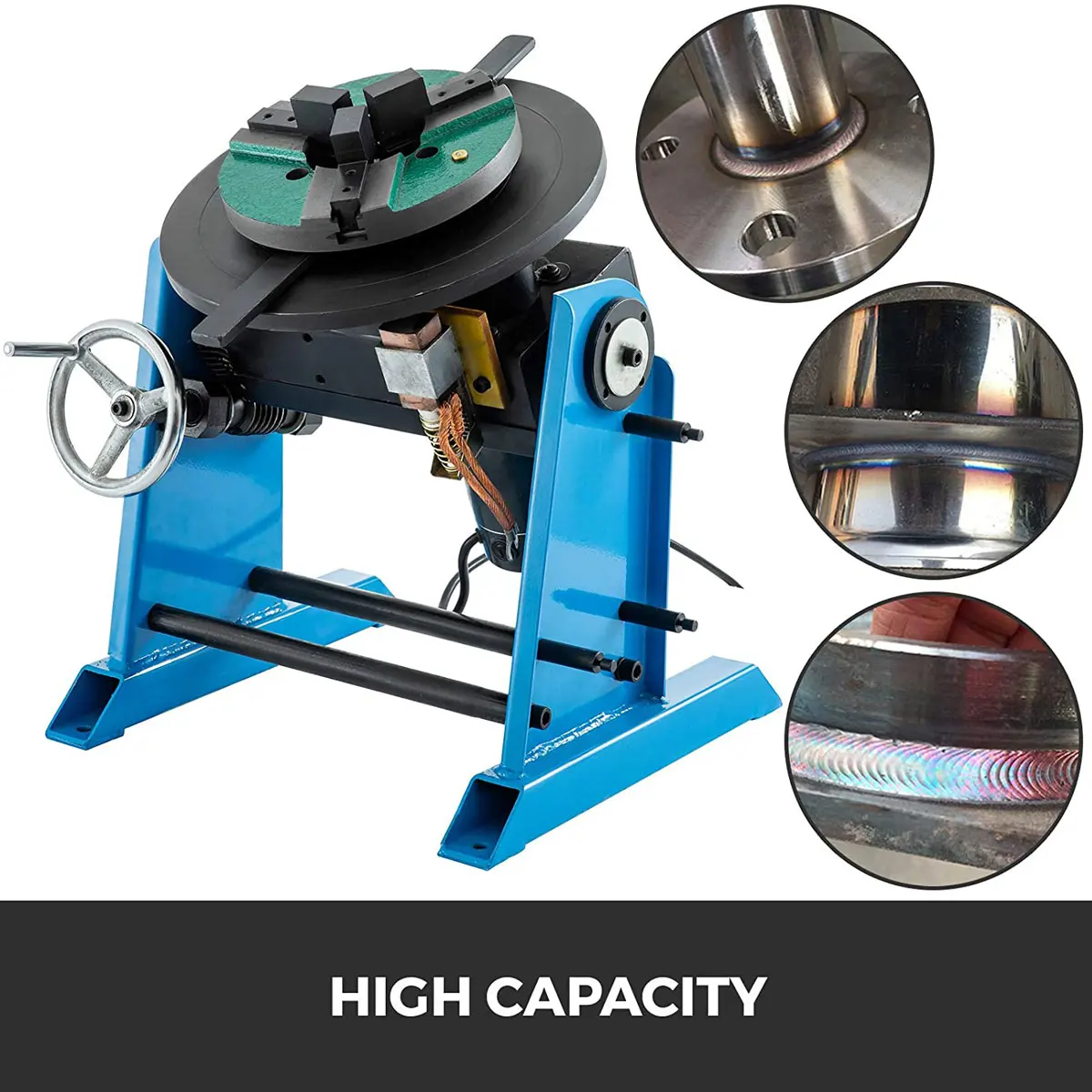 30KG Welding Positioner Positioning Turntable 0-90, Welder Positioner Turntable Machine Equipment 15RPM 310mm Dia 
30KG Welding Positioner Positioning Turntable 0-90, Welder Positioner Turntable Machine Equipment 15RPM 310mm Dia