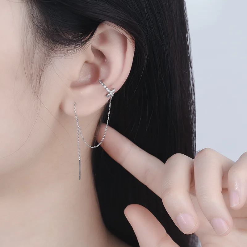 Lovablegirls 1pcs Korean Trendy Tassel Earrings For Women Long Clip Earring Zircon Cross Ear Cuff Clip Fashion Jewelry Gift
Lovablegirls 1pcs Korean Trendy Tassel Earrings For Women Long Clip Earring Zircon Cross Ear Cuff Clip Fashion Jewelry Gift