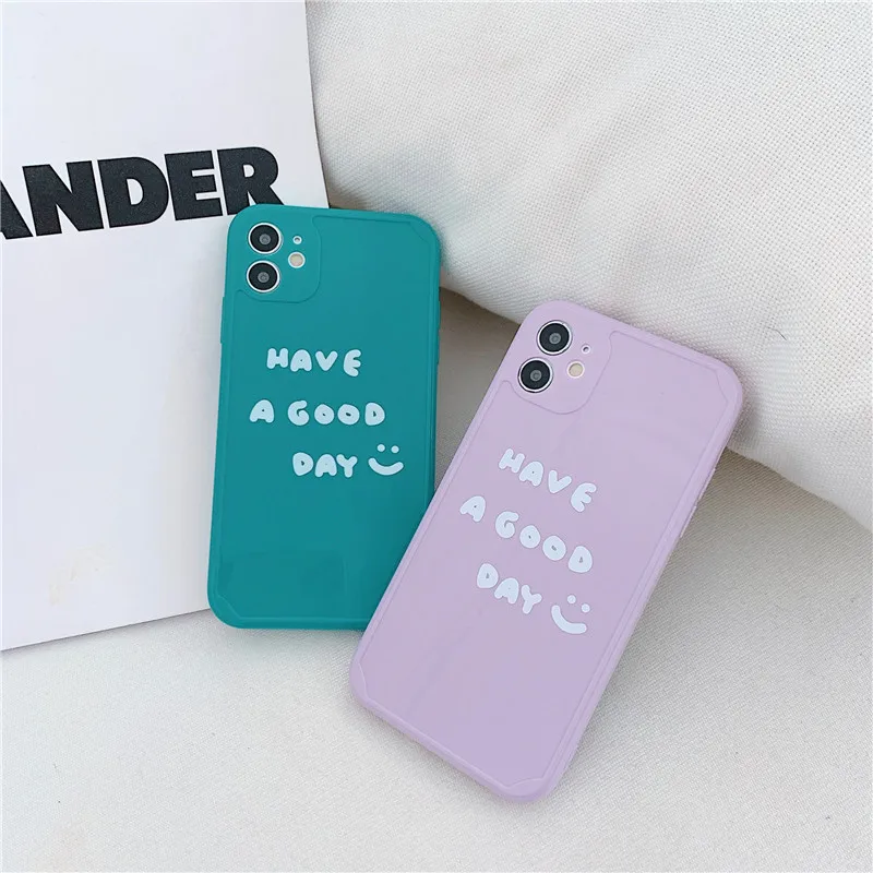 Simple Letters Have a Good Day Straight Edge Phone Cases For iPhone 12 Mini 11 Pro XS Max XR X 7 8 Plus Silicone Soft TPU Cover
Simple Letters Have a Good Day Straight Edge Phone Cases For iPhone 12 Mini 11 Pro XS Max XR X 7 8 Plus Silicone Soft TPU Cover
