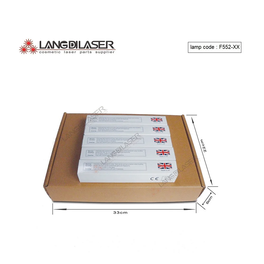 UK IPL flash lamp : 7*60*125F - wire ( 5 pieces order) , lamp code : F552 , ipl xenon arc lamps
UK IPL flash lamp : 7*60*125F - wire ( 5 pieces order) , lamp code : F552 , ipl xenon arc lamps