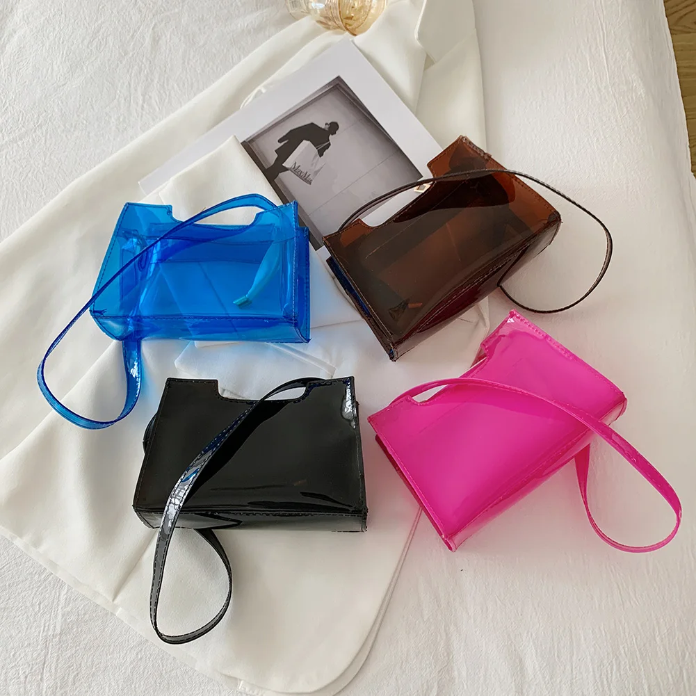 Mini Shoulder Bags Retro Women Transparent PVC Shoulder Underarm Bag Casual Ladies Solid Color Handbags for Women
Mini Shoulder Bags Retro Women Transparent PVC Shoulder Underarm Bag Casual Ladies Solid Color Handbags for Women