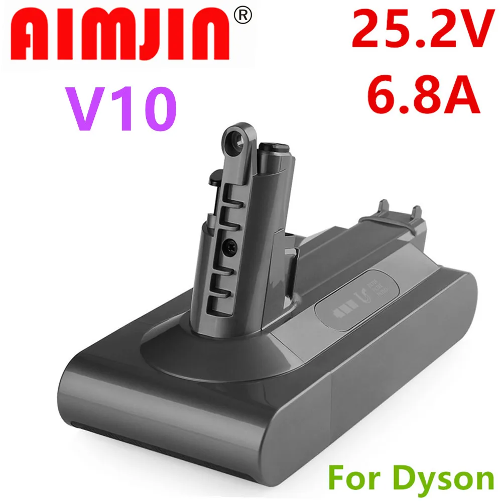 25.2V 6800mAH Li-ion Vacuum Cleaner Rechargeable Battery for Dyson V10 Absolute Fluffy Cyclone Motorhead
25.2V 6800mAH Li-ion Vacuum Cleaner Rechargeable Battery for Dyson V10 Absolute Fluffy Cyclone Motorhead