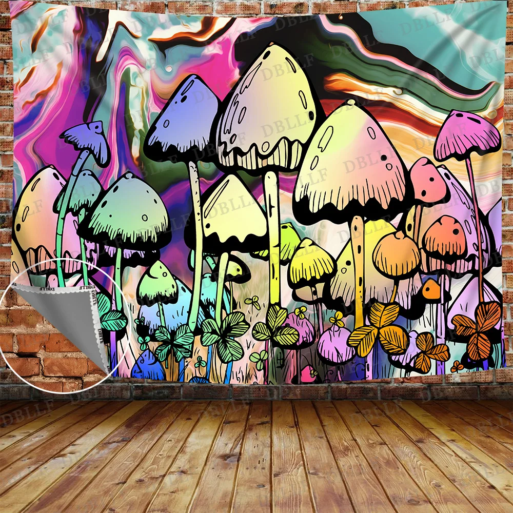 Simsant Cartoon Mushrooms Wall Tapestry Trippy Mushroom Forest Art Wall Hanging Tapestries for Living Room Home Decor Banner
Simsant Cartoon Mushrooms Wall Tapestry Trippy Mushroom Forest Art Wall Hanging Tapestries for Living Room Home Decor Banner
