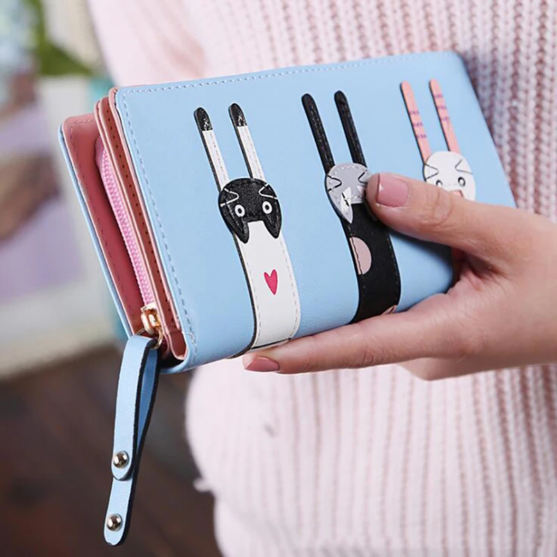 New Women's Cute Fashion Purse Leather Women Cat Pattern Coin Purse Long Wallet Card Holders Handbag Purses 
New Women's Cute Fashion Purse Leather Women Cat Pattern Coin Purse Long Wallet Card Holders Handbag Purses