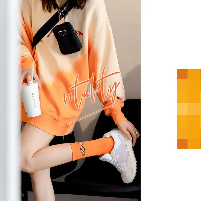 Middle Tube Cotton Socks Women Breathable Japanese Simplicity Autumn Harajuku High Quality Long Socks Golf Letter Chaussette 
Middle Tube Cotton Socks Women Breathable Japanese Simplicity Autumn Harajuku High Quality Long Socks Golf Letter Chaussette