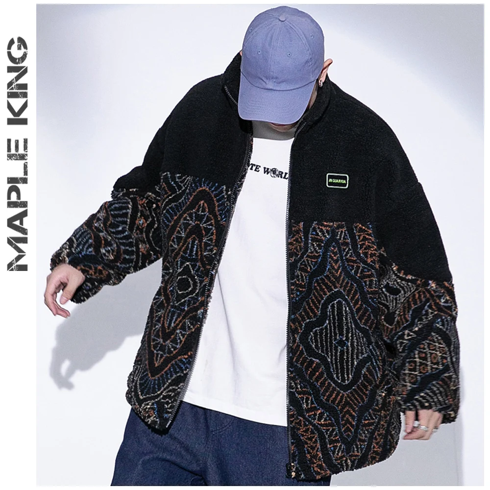Hip Hop Fleece Winter Jackets For Men Jachetas Hombre 2022 Vintage Patchwork Floral Print Lamb Cashmere Thickened Streetwear 3XL
Hip Hop Fleece Winter Jackets For Men Jachetas Hombre 2022 Vintage Patchwork Floral Print Lamb Cashmere Thickened Streetwear 3XL
