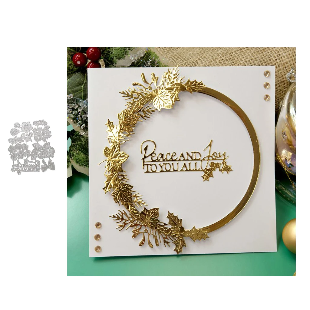 JC Peace and Joy Letters Flowers Metal Cutting Dies Scrapbooking Die Cut for Card Make Stencil Craft Mold Mould Model Decoration
JC Peace and Joy Letters Flowers Metal Cutting Dies Scrapbooking Die Cut for Card Make Stencil Craft Mold Mould Model Decoration