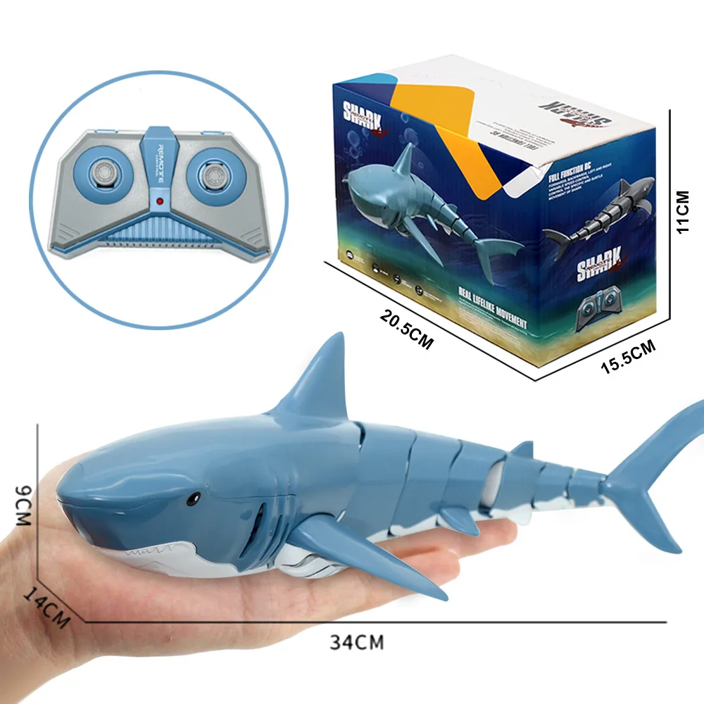 Remote Control Shark Toy Robots RC Animals Electric Sharks Children Kids Toys for Boys Summer Swimming Pool Water Cars Ship Fish | Игрушки и