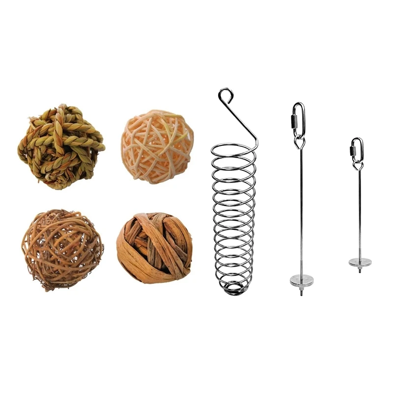 3Pcs Bird Food Holder Parrots Foraging Toys For Birdcage Hanging & 4Pcs Chew Toys Rabbits Bird Parrot Play Rattan Balls
3Pcs Bird Food Holder Parrots Foraging Toys For Birdcage Hanging & 4Pcs Chew Toys Rabbits Bird Parrot Play Rattan Balls