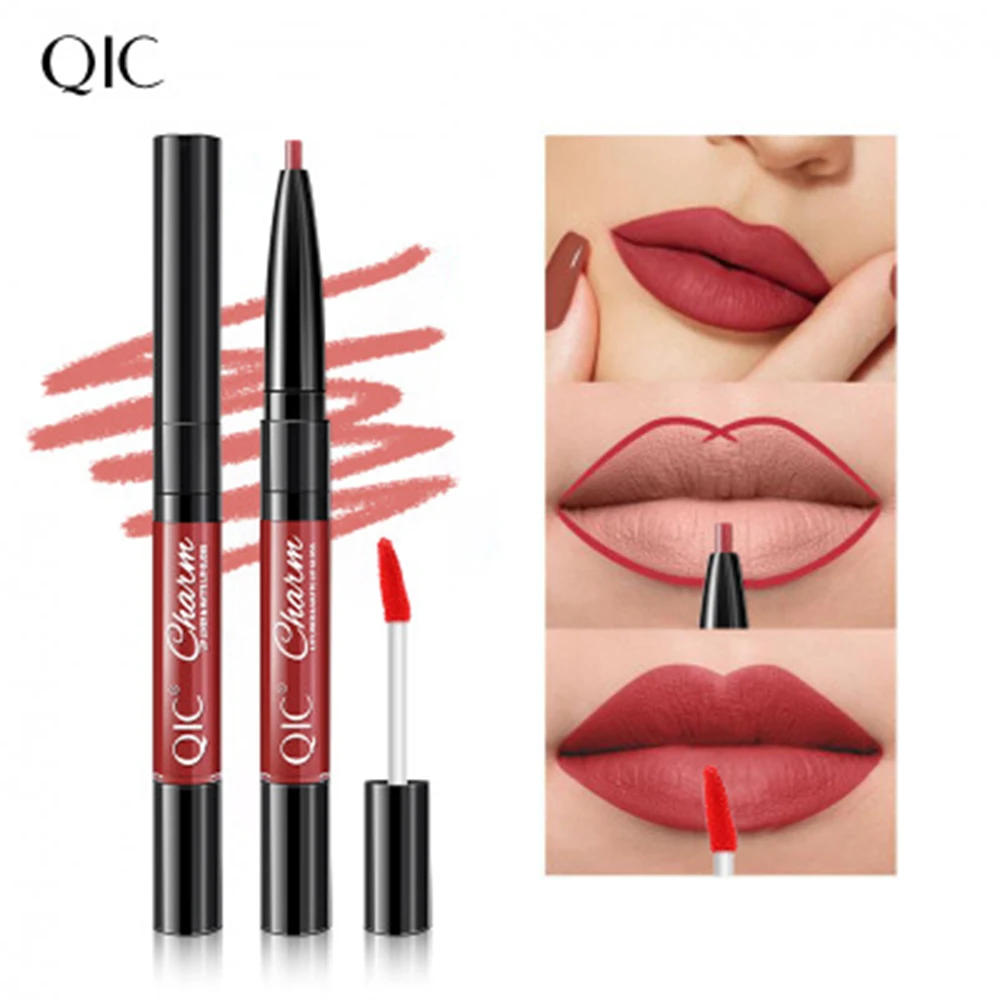 QIC New 2 In 1 Long Lasting Lip Liner Lipstick Pencil Double Head Waterproof Matte Lipstick Pen Lips Makeup Cosmetics Lipliner
QIC New 2 In 1 Long Lasting Lip Liner Lipstick Pencil Double Head Waterproof Matte Lipstick Pen Lips Makeup Cosmetics Lipliner