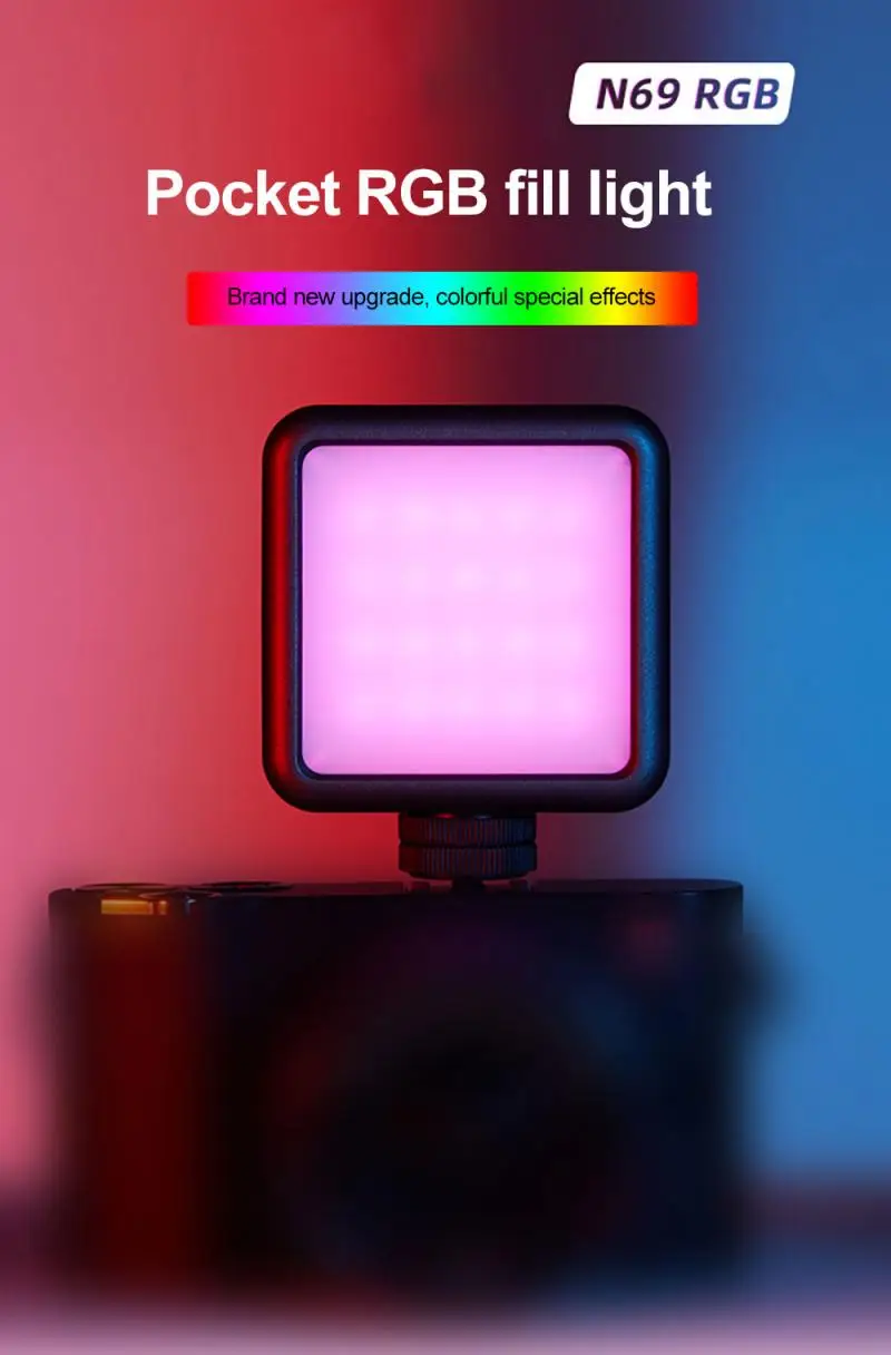 Студийные фоны для фотографирования 2000 мА/ч, RGB светодиодный видео Камера светильник Vlog заполнить светильник в прямом эфире U3 Новый N69 мини ...
Студийные фоны для фотографирования 2000 мА/ч, RGB светодиодный видео Камера светильник Vlog заполнить светильник в прямом эфире U3 Новый N69 мини ...