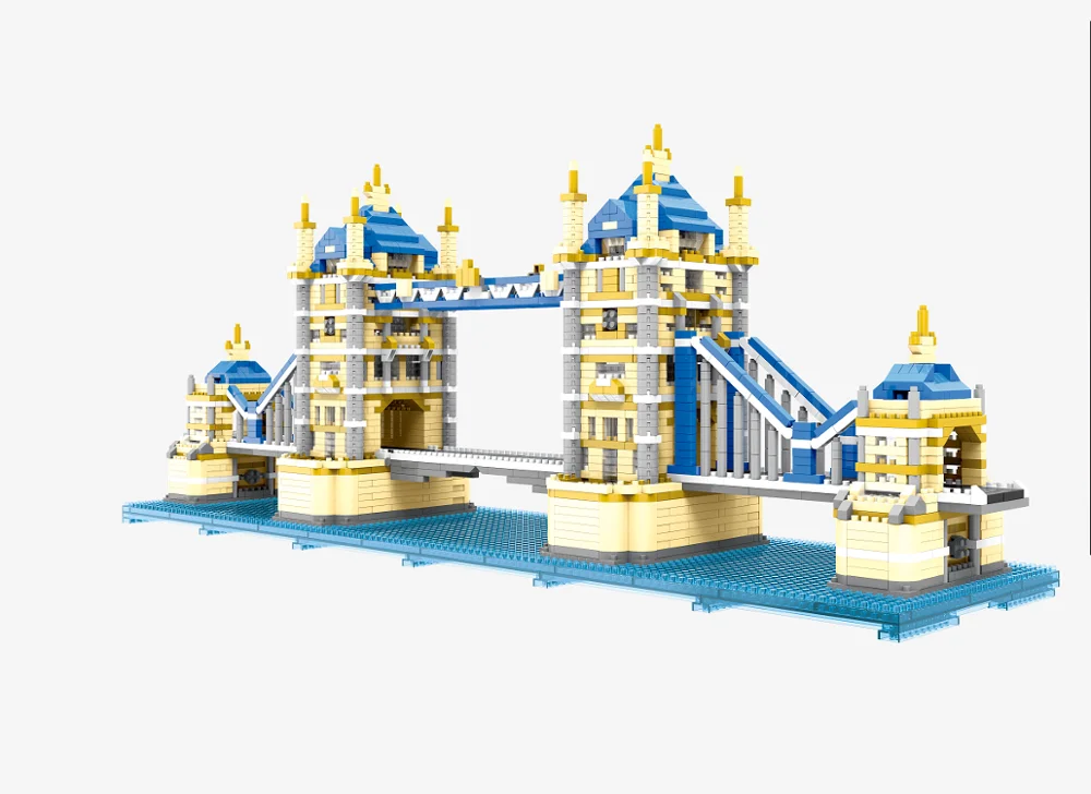 3800 PCS Bricks World Famous Architecture Building The Tower Bridge of London 3D Model Mini Diamond Blocks Toy for Kids 9919
3800 PCS Bricks World Famous Architecture Building The Tower Bridge of London 3D Model Mini Diamond Blocks Toy for Kids 9919