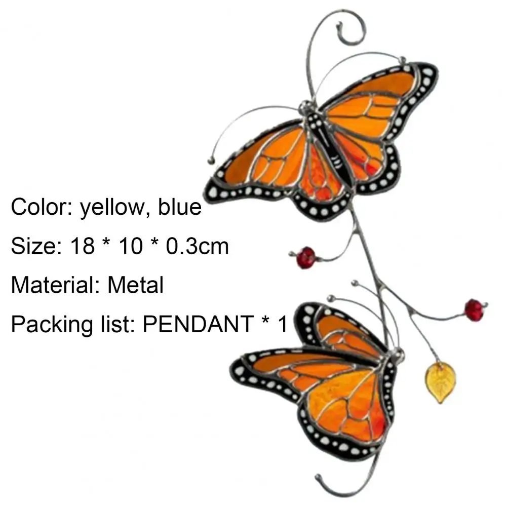 New Style Butterfly Pendant Sturdy Anti-rust Metal Butterfly Hanging Ornament for Kid Window Balcony Yard Bedroom Supplies Decor
New Style Butterfly Pendant Sturdy Anti-rust Metal Butterfly Hanging Ornament for Kid Window Balcony Yard Bedroom Supplies Decor
