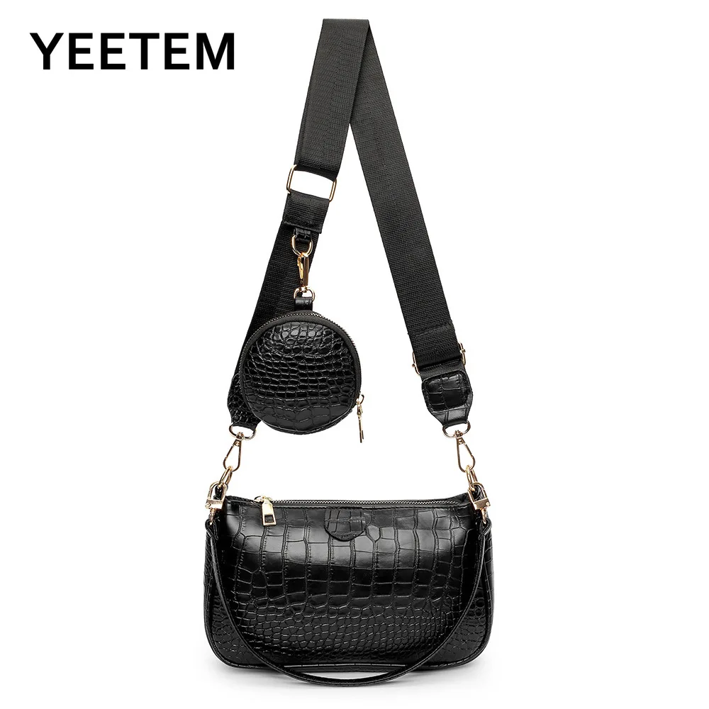 Fashion Women's Bag Casual Two-piece One-shoulder Messenger Bag Female Bag Unisex PU Composite Bag Purse Crossbody Bag
Fashion Women's Bag Casual Two-piece One-shoulder Messenger Bag Female Bag Unisex PU Composite Bag Purse Crossbody Bag