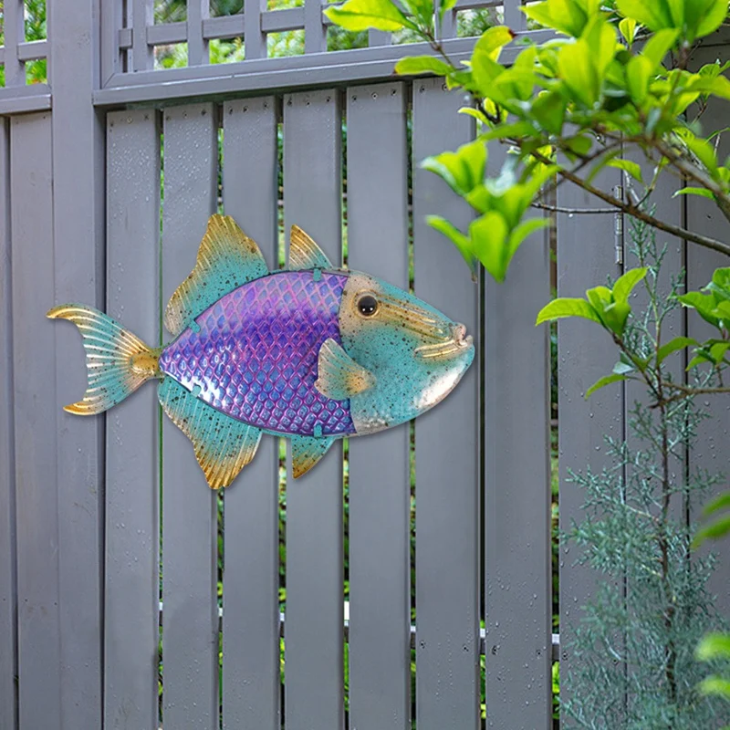 AF88-домашний декор, металлическая рыба, Настенная Подвеска для сада, скульптура, украшение, уличные миниатюрные статуи и орнаменты животных
AF88-домашний декор, металлическая рыба, Настенная Подвеска для сада, скульптура, украшение, уличные миниатюрные статуи и орнаменты животных