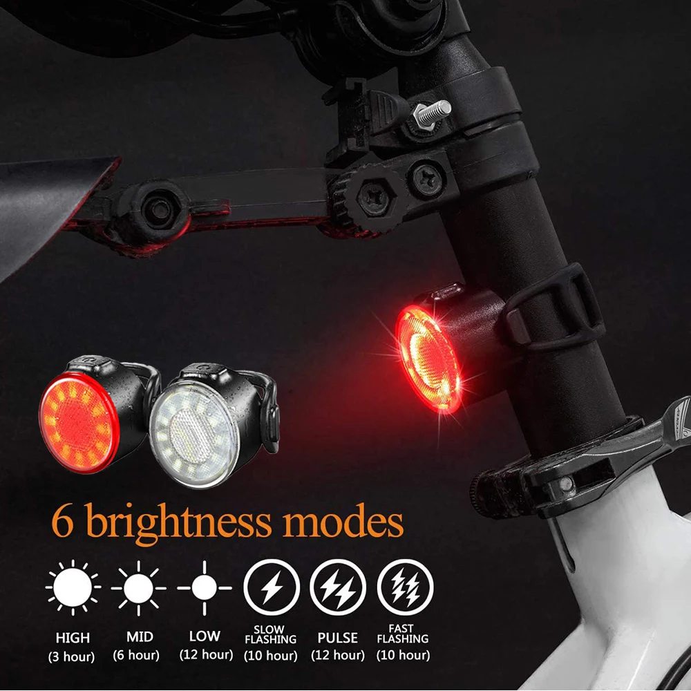 2 Pcs LED Bicycle Light Front and Rear 800LM Rechargeable Bike Light Set 650mah Lithium Battery 4 Mode Options Bike Accessories
2 Pcs LED Bicycle Light Front and Rear 800LM Rechargeable Bike Light Set 650mah Lithium Battery 4 Mode Options Bike Accessories