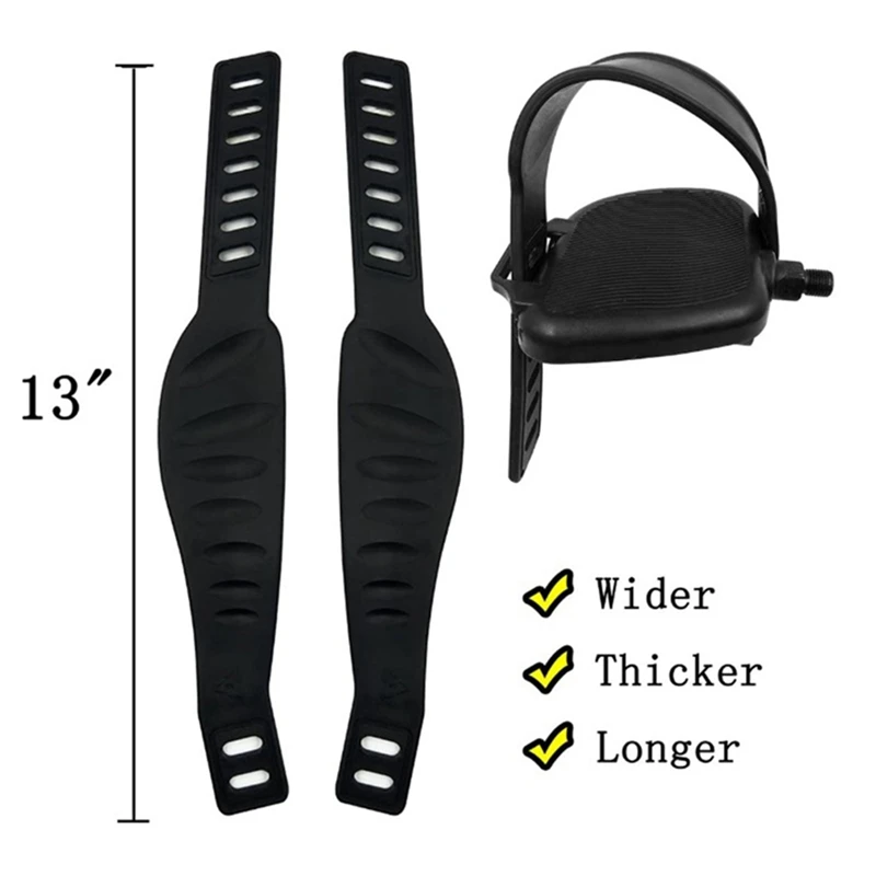 2 Pairs Exercise Bike Pedal Straps Universal Pedal Straps for Exercise Cycle Home or Gym, 2.24 x 12.99 Inch
2 Pairs Exercise Bike Pedal Straps Universal Pedal Straps for Exercise Cycle Home or Gym, 2.24 x 12.99 Inch