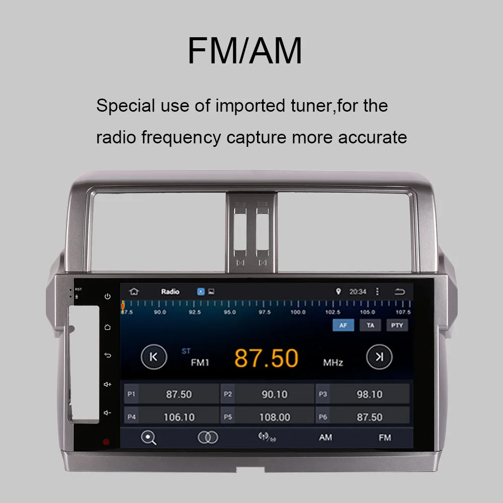 Android 9.0 10.1 inch Car GPS For TOYOTA Land Cruiser Prado 150 IPS 2014-2017 4GB RAM Prado150 with Steering wheel multimedia
Android 9.0 10.1 inch Car GPS For TOYOTA Land Cruiser Prado 150 IPS 2014-2017 4GB RAM Prado150 with Steering wheel multimedia