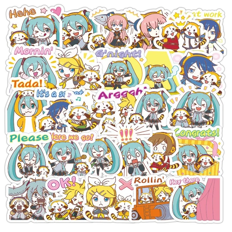 40pcs/Pack Hatsune Cartoon Anime Diy Stickers Waterproof Skateboard Motorcycle Guitar Luggage Laptop Bicycle Sticker Kids Toys 
40pcs/Pack Hatsune Cartoon Anime Diy Stickers Waterproof Skateboard Motorcycle Guitar Luggage Laptop Bicycle Sticker Kids Toys