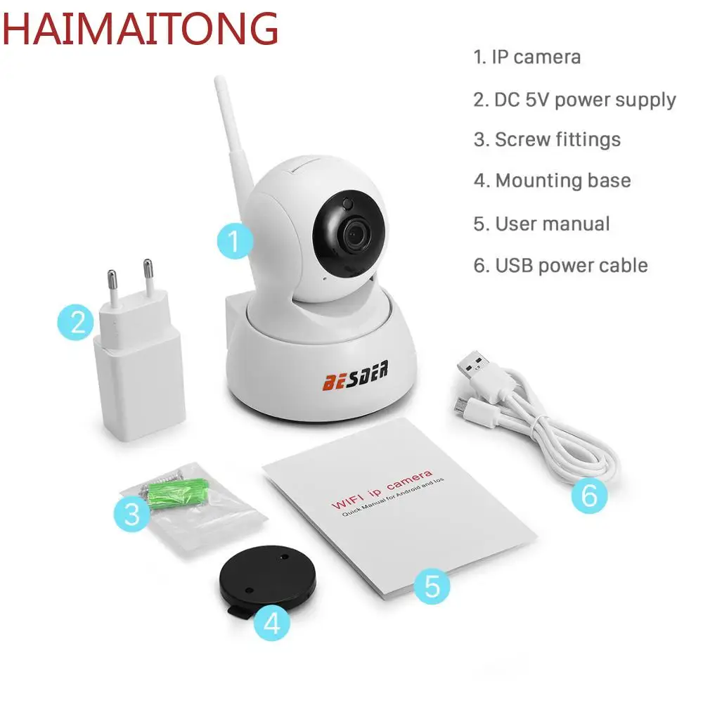 BESDER 1080P Home Security IP Camera Two Way Audio Wireless Mini Camera Night Vision CCTV WiFi Camera Cloud Storage Baby Monitor 
BESDER 1080P Home Security IP Camera Two Way Audio Wireless Mini Camera Night Vision CCTV WiFi Camera Cloud Storage Baby Monitor
