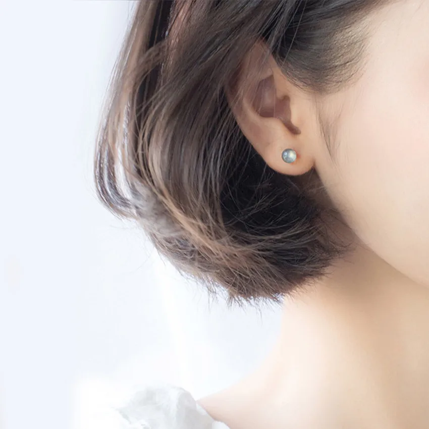 Delicate 925 Sterling Silver Moonstone Stud Earrings Beautiful Crystal Ball Earrings for Birthday Gift
Delicate 925 Sterling Silver Moonstone Stud Earrings Beautiful Crystal Ball Earrings for Birthday Gift