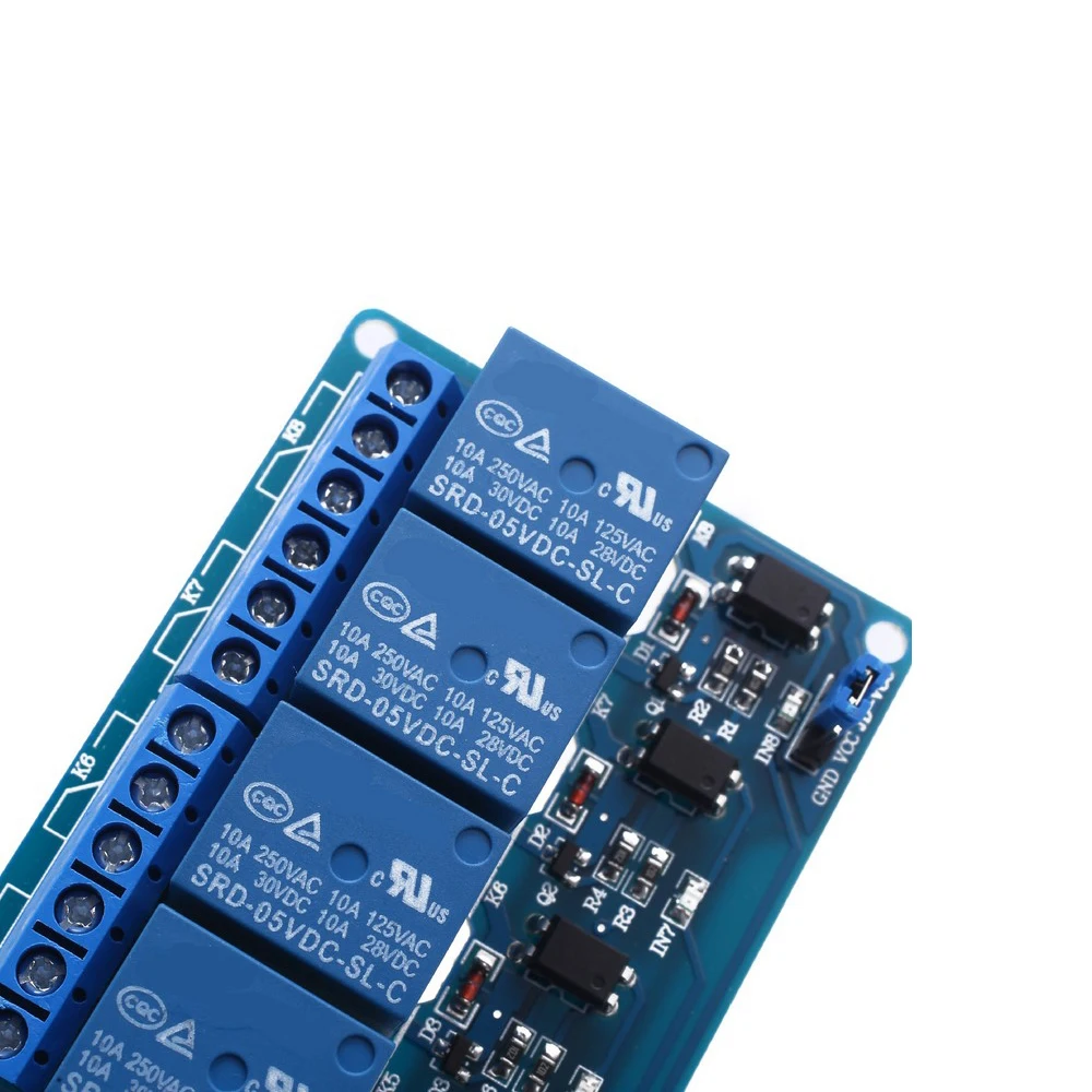 5V 12V 24V 8 channel relay module with optocoupler Relay Output way for arduino In stock | Безопасность и защита