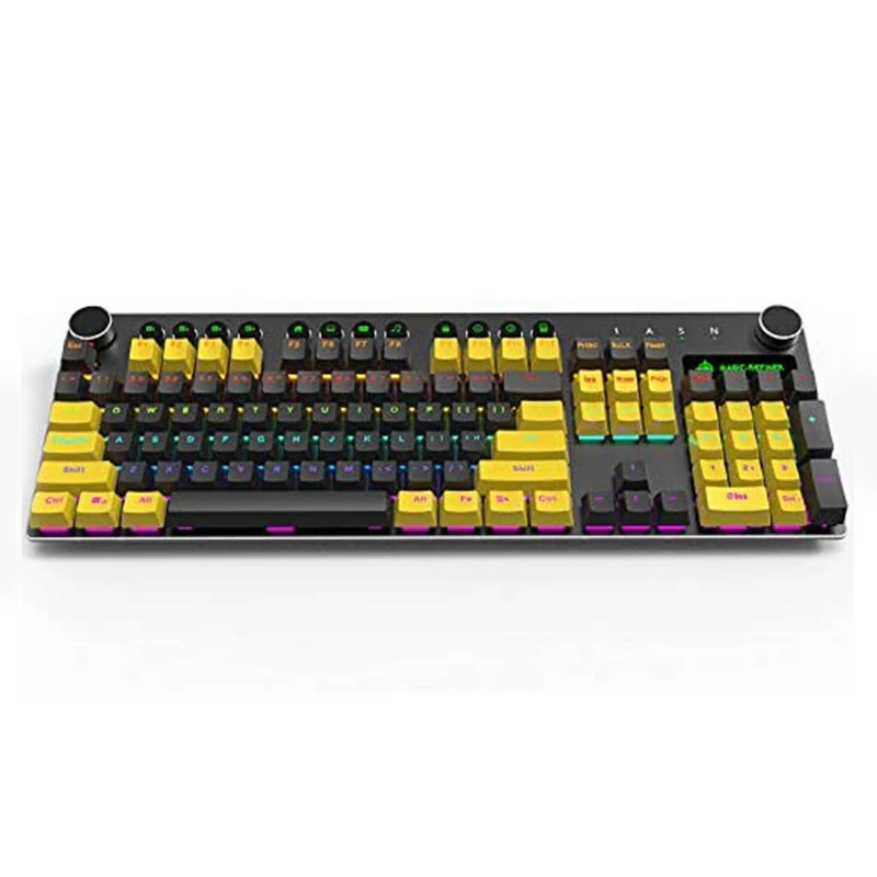 IC-REFINER MK13 104 Key USB Wired Mechanical Gaming Keyboard LED Backlit PBT Keycap Notebook Desktop Keyboard
IC-REFINER MK13 104 Key USB Wired Mechanical Gaming Keyboard LED Backlit PBT Keycap Notebook Desktop Keyboard