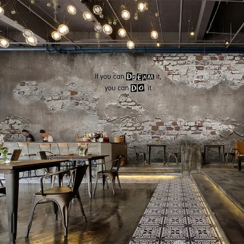 Colomac Custom 5d Retro Shabby Gray Cement Brick Pattern Wallpaper Restaurant Internet Cafe Bar Mural Room Decor Dropshipping
Colomac Custom 5d Retro Shabby Gray Cement Brick Pattern Wallpaper Restaurant Internet Cafe Bar Mural Room Decor Dropshipping