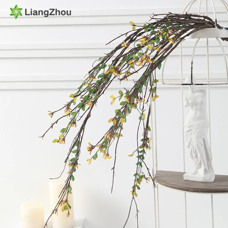 Artificial Hanging Plants Rattan Silk Small Flower Vine Mini Tree Fake Grass Greenery Wedding Decoration Farmhouse Decor
Artificial Hanging Plants Rattan Silk Small Flower Vine Mini Tree Fake Grass Greenery Wedding Decoration Farmhouse Decor