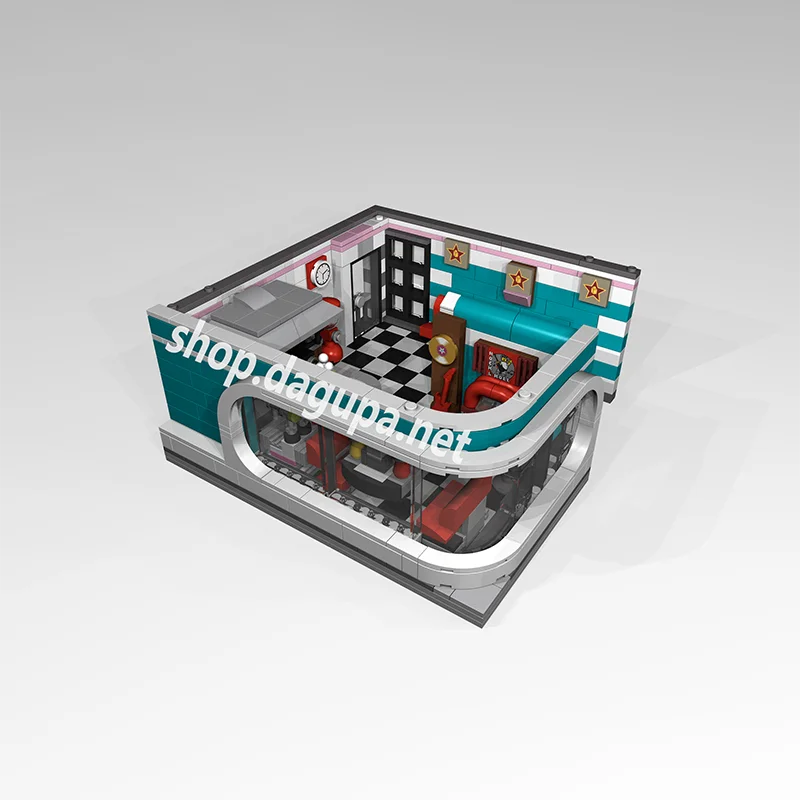 2078Pcs Modular Building 16001 Downtown Diner California The Same Moc-32556 Toys For Children
2078Pcs Modular Building 16001 Downtown Diner California The Same Moc-32556 Toys For Children