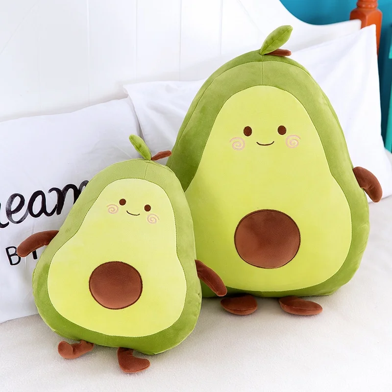 Удобная мягкая подушка авокадо плюшевая игрушка милые Мультяшные фрукты