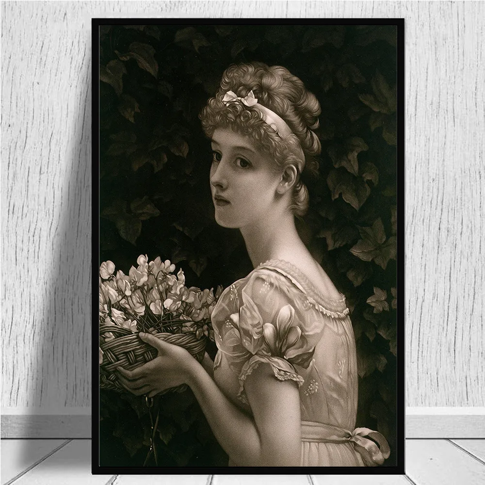 Famous Painting Girl holding a flower basket by Frederic Leighton Oil Painting Canvas Posters Prints Cuadros Wall Art Pictures
Famous Painting Girl holding a flower basket by Frederic Leighton Oil Painting Canvas Posters Prints Cuadros Wall Art Pictures