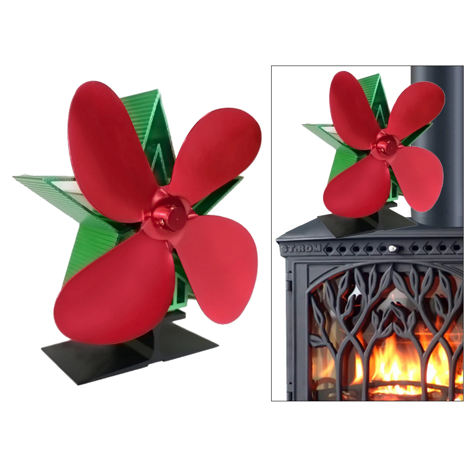 4-Blade Top Fan Heat-Powered Wood Log Burner Heat Distribution Fireplace Fan Eco-Friendly Fuel Saving Warm Air Blower
4-Blade Top Fan Heat-Powered Wood Log Burner Heat Distribution Fireplace Fan Eco-Friendly Fuel Saving Warm Air Blower