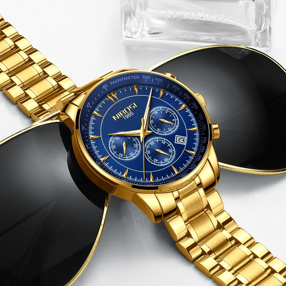 NIBOSI Luxury Fashion Mens Watch with Stainless Steel Top Brand Sport Chronograph Quartz Watch Dress Clock Men Relogio Masculino
NIBOSI Luxury Fashion Mens Watch with Stainless Steel Top Brand Sport Chronograph Quartz Watch Dress Clock Men Relogio Masculino
