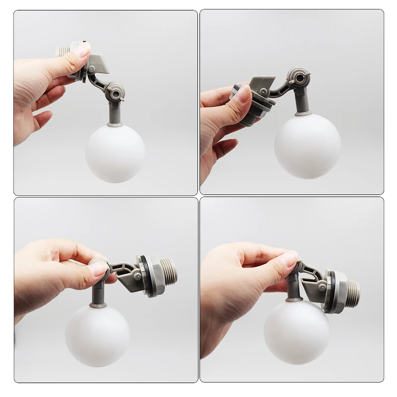 Gray cow water bowl ball float Plastic Adjustable Auto Fill Float Ball Valve Water Control Switch For Tower Tank | Дом и сад