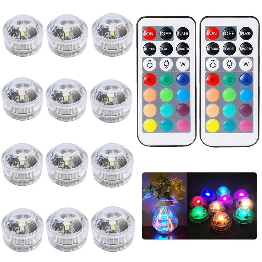 Remote Controlled RGB Submersible Light Battery Operated Underwater Night Lamp Vase Bowl Outdoor Garden Wedding Party Decoration
Remote Controlled RGB Submersible Light Battery Operated Underwater Night Lamp Vase Bowl Outdoor Garden Wedding Party Decoration