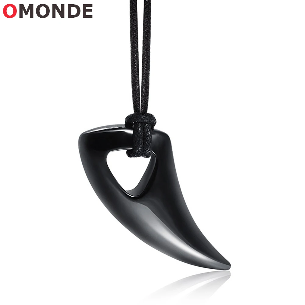 Classic Black Color OX Horn Pendant Necklaces Titanium Steel Adjustable Rope Chains for Men Male Biker Vintage Ethnic Jewelry
Classic Black Color OX Horn Pendant Necklaces Titanium Steel Adjustable Rope Chains for Men Male Biker Vintage Ethnic Jewelry