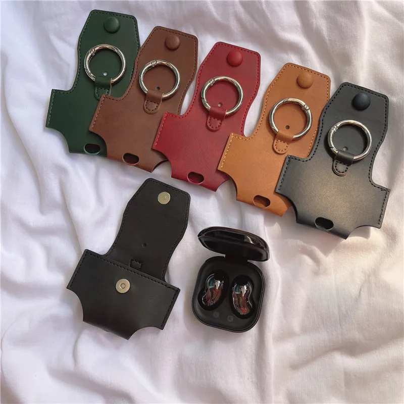 Cover for Samsung Galaxy Buds Live/Pro/Buds 2 Case Luxury Leather Earphone Protector with Anti-lost Ring for Galaxy Buds 2 Cases
Cover for Samsung Galaxy Buds Live/Pro/Buds 2 Case Luxury Leather Earphone Protector with Anti-lost Ring for Galaxy Buds 2 Cases