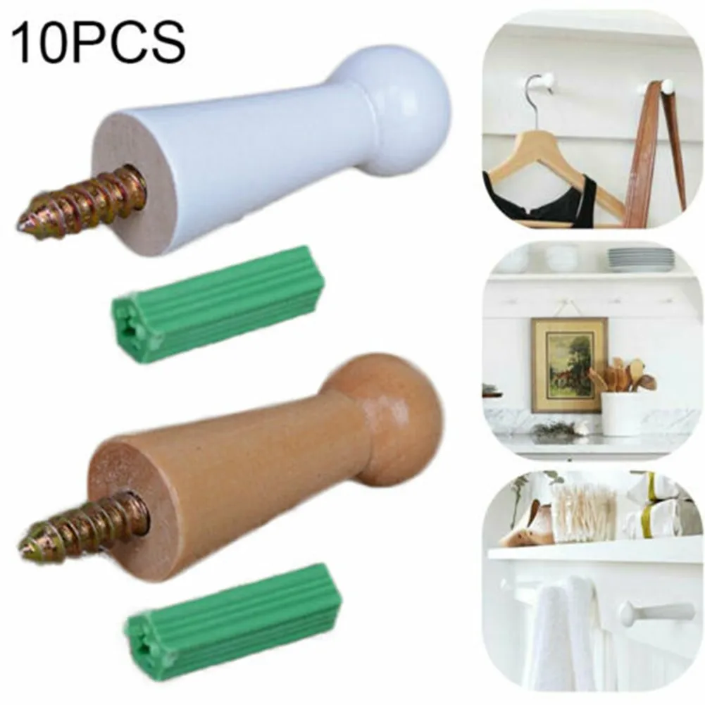10PCS Wooden Hook Coat Jacket Towel Mug Shaker Peg Wood Hook Hanger With Screw For Hanging Clothes Hat Scarf Key Hanger
10PCS Wooden Hook Coat Jacket Towel Mug Shaker Peg Wood Hook Hanger With Screw For Hanging Clothes Hat Scarf Key Hanger