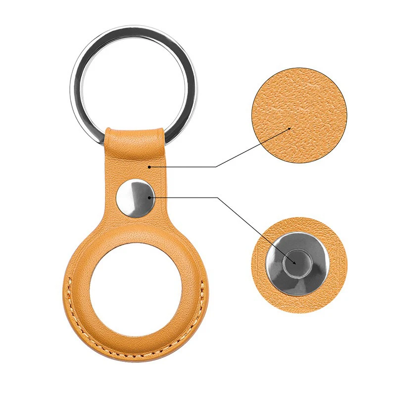 Leather Protective Case For Airtag Cover2021 Hangable Keychain Locator Tracker Case For Apple airtags
Leather Protective Case For Airtag Cover2021 Hangable Keychain Locator Tracker Case For Apple airtags