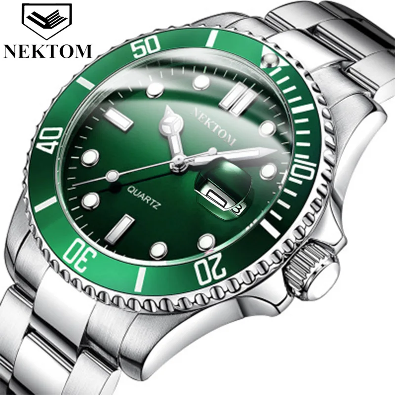 Top Brand NEKTOM Luxury Quartz Business Men Watches Stainless Steel Waterproof Casual Fashion Sports Clock Male Wristwatch
Top Brand NEKTOM Luxury Quartz Business Men Watches Stainless Steel Waterproof Casual Fashion Sports Clock Male Wristwatch
