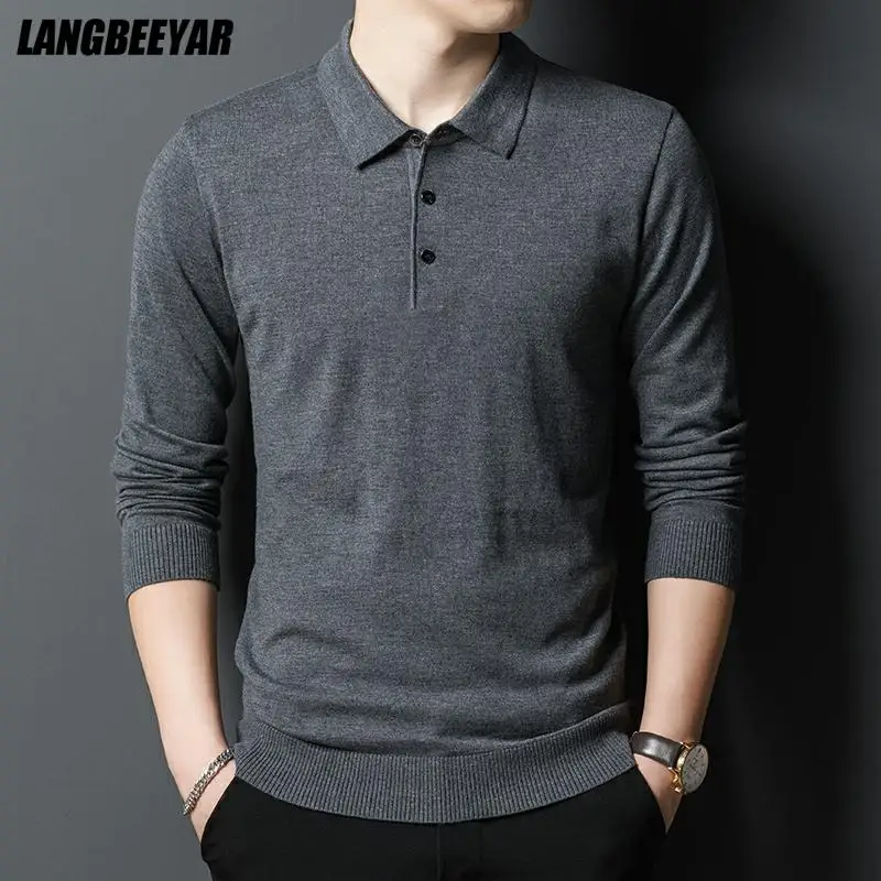 Top Grade New Fashion Brand Designer Knit Pullover Sweater Men Lapel Slim Fit Plain Autum Winter Casual Jumper Men Clothes
Top Grade New Fashion Brand Designer Knit Pullover Sweater Men Lapel Slim Fit Plain Autum Winter Casual Jumper Men Clothes