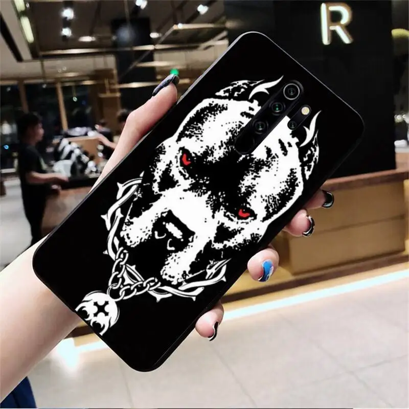 YJZFDYRM Pitbull dog Black мягкий чехол для телефона из ТПУ Redmi Note 9 8 8T 8A 7 6 6A Go Pro Max K20 |