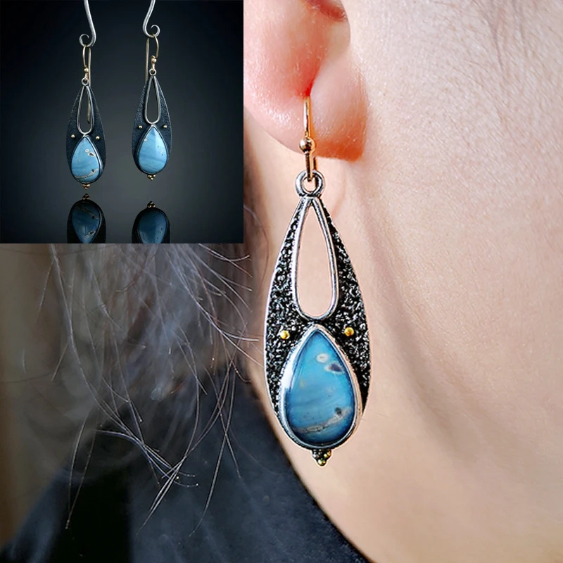Ladies Retro Drop Earrings Wedding Party Earrings Advanced Retro Colored Glaze Dangle Earrings Jewelry Gift
Ladies Retro Drop Earrings Wedding Party Earrings Advanced Retro Colored Glaze Dangle Earrings Jewelry Gift