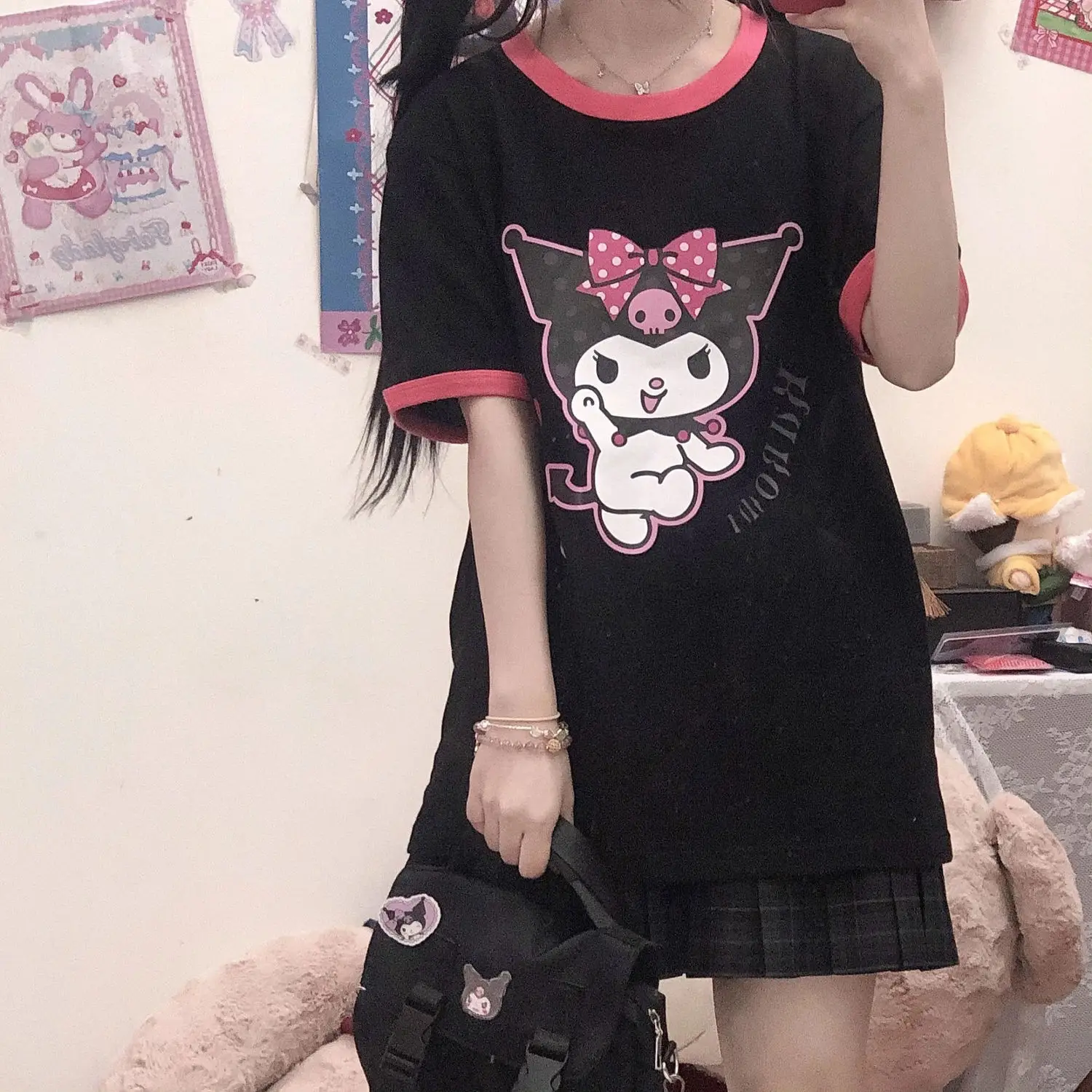 Japanese Cute Short-sleeved Cartoon T-shirt Female 2021 Summer Kawaii Clothes Soft Kuromies Shirt Ins Student Y2k Aesthetic
Japanese Cute Short-sleeved Cartoon T-shirt Female 2021 Summer Kawaii Clothes Soft Kuromies Shirt Ins Student Y2k Aesthetic