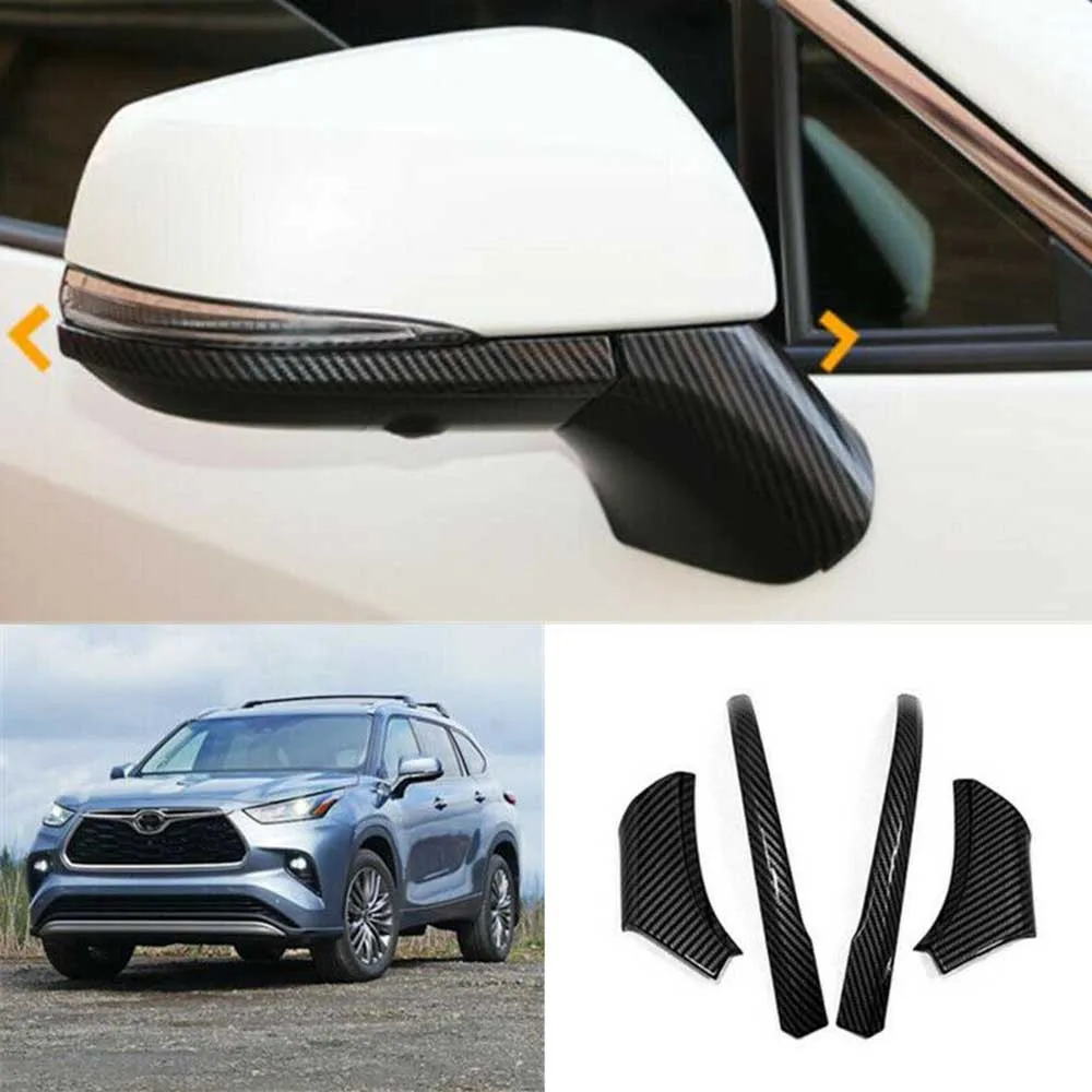 Parts Rearview Mirror Cover Replacement Side Strip Trim 4pcs Accessory Car Carbon Fiber
Parts Rearview Mirror Cover Replacement Side Strip Trim 4pcs Accessory Car Carbon Fiber