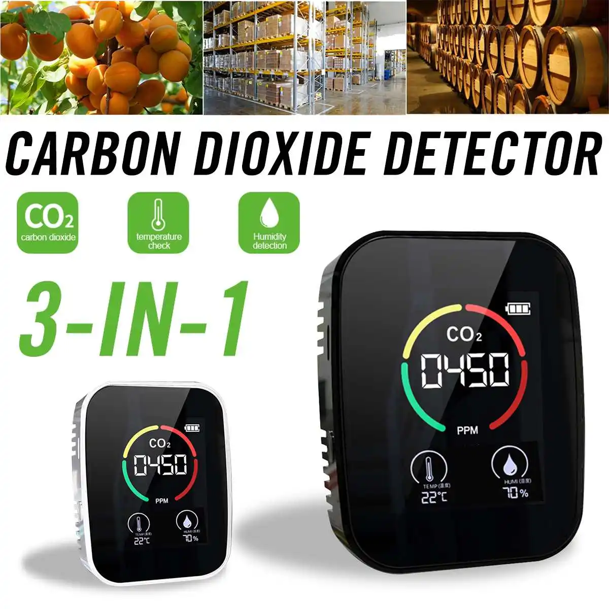 Многофункциональный 3 в 1 цифровой измеритель CO2, датчик температуры и влажности, тестер, монитор качества воздуха, детектор углекислого газ...
Многофункциональный 3 в 1 цифровой измеритель CO2, датчик температуры и влажности, тестер, монитор качества воздуха, детектор углекислого газ...