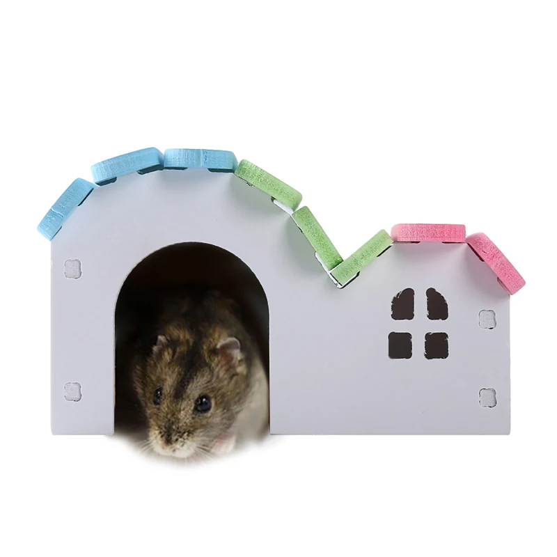 Pet Cage House Convenient Hamsters Nest Nontoxic Small Corlorful House Durable Cute Pet House Cottage Nest For Pets 
Pet Cage House Convenient Hamsters Nest Nontoxic Small Corlorful House Durable Cute Pet House Cottage Nest For Pets