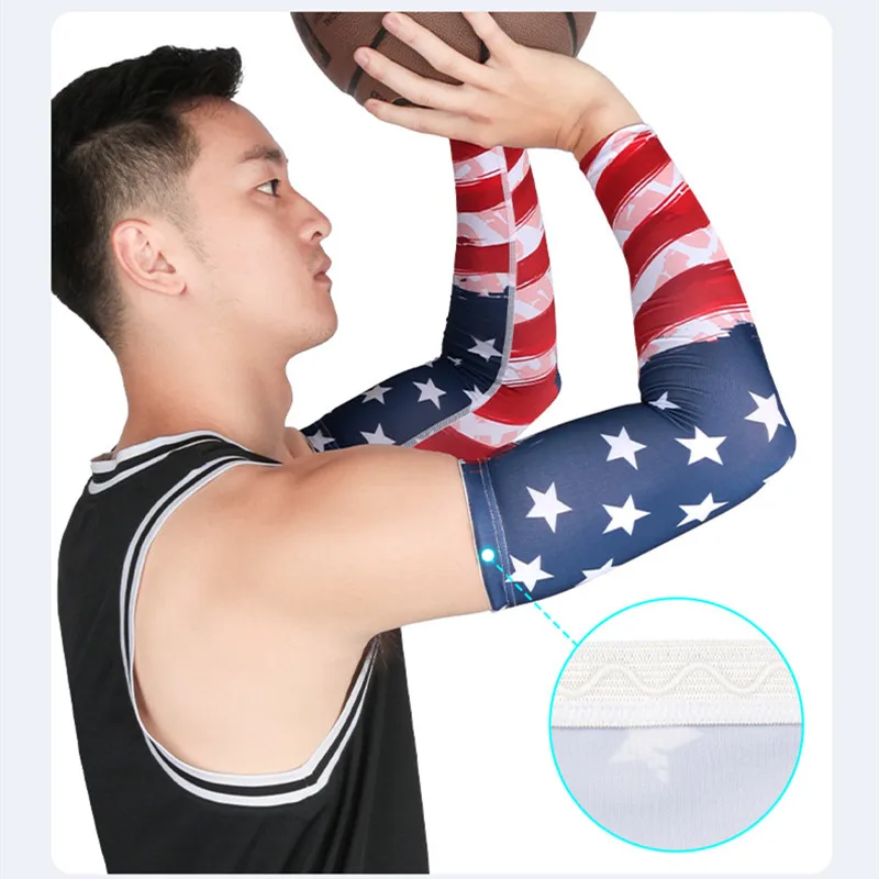 1pc Sports Compression Arm Sleeve Unisex Breathable Elastic Basketball Running Cycling Sleeves Sun UV Protection Arm Cover Cuff
1pc Sports Compression Arm Sleeve Unisex Breathable Elastic Basketball Running Cycling Sleeves Sun UV Protection Arm Cover Cuff