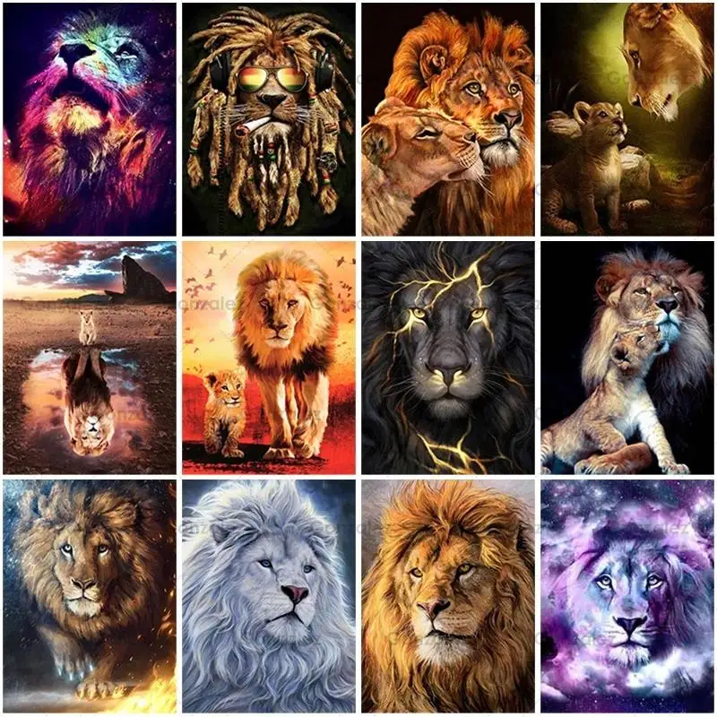 5D Diy Embroidery Diamond Painting Wall Home Decoration Lions Animals Full Drill Mosaic Cross Stitch Art Handmade Gifts Crafts
5D Diy Embroidery Diamond Painting Wall Home Decoration Lions Animals Full Drill Mosaic Cross Stitch Art Handmade Gifts Crafts